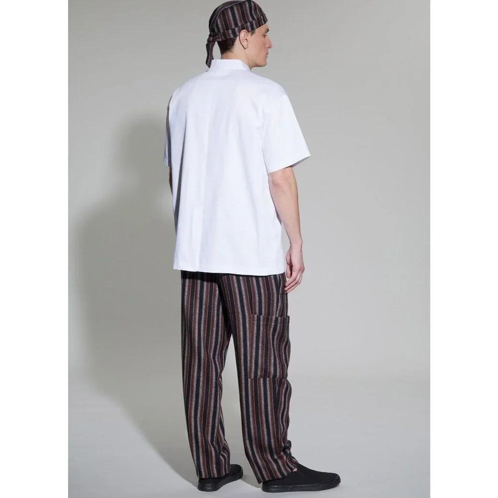 McCalls Sewing Pattern 833211621 Chef Jacket Pants Apron Cap Unisex‎ S-XXL